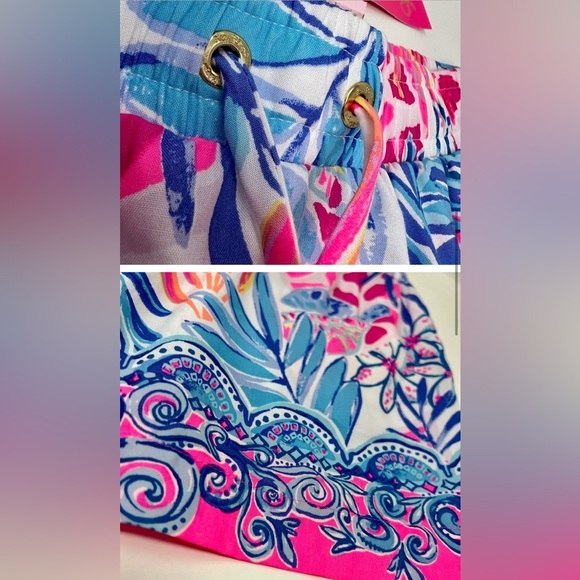 Lilly Pulitzer Katia Shorts Resort White Rain Forest Retreat SS-1488 - Picture 2 of 8